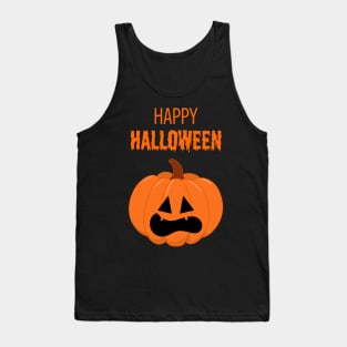 Happy Halloween Pumpkin Face #4 Tank Top